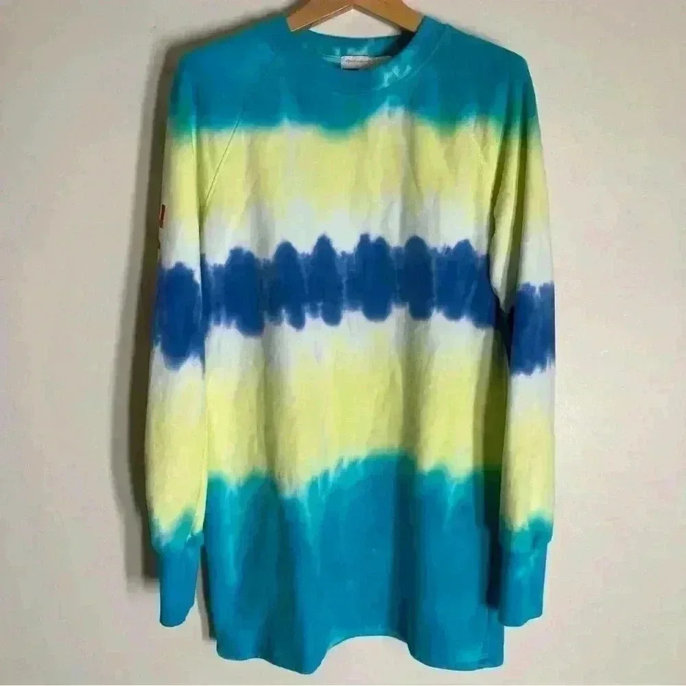 Spiritual Gangster Tie Die Sweatshirt Dress Love is Love XS
